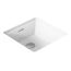 Brazn 16-1/4" Square Undermount Bathroom Sink (White), K-21056-0