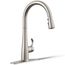 Simplice Touchless Pull-down Kitchen Faucet w/ 3-Function Sprayhead (Vibrant Stainless), K-22036-VS