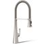 Graze Semi-professional Kitchen Faucet w/ 3-Function Sprayhead (Vibrant Stainless), K-22060-VS