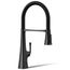Graze Semi-professional Kitchen Faucet w/ 3-Function Sprayhead (Matte Black), K-22061-BL