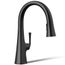 Graze Pull-down Kitchen Faucet w/ 3-Function Sprayhead (Matte Black), K-22063-BL
