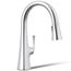 Graze Pull-down Kitchen Faucet w/ 3-Function Sprayhead (Polished Chrome), K-22063-CP
