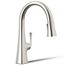 Graze Pull-down Kitchen Faucet w/ 3-Function Sprayhead (Vibrant Polished Nickel), K-22063-SN