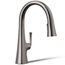 Graze Pull-down Kitchen Faucet w/ 3-Function Sprayhead (Vibrant Titanium), K-22063-TT