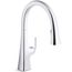 Graze Touchless Pull-down Kitchen Faucet w/ 3-Function Sprayhead (Polished Chrome), K-22068-CP