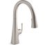 Graze Touchless Pull-down Kitchen Faucet w/ 3-Function Sprayhead (Vibrant Stainless), K-22068-VS