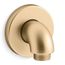 Purist Stillness Wall Mount Supply Elbow w/ Check Valve (Vibrant Brushed Moderne Brass), K-22172-2MB