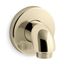 Purist Stillness Wall Mount Supply Elbow w/ Check Valve (Vibrant French Gold), K-22172-AF