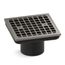 Clearflo Square Brass Tile-in Shower Drain (Drain Body Not Included) (Vibrant Brushed Nickel), K-22665-BN