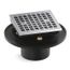 Clearflo Square Brass Tile-in Shower Drain (Polished Chrome), K-22673-CP