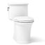 Harken One-piece Compact Elongated Toilet w/ Skirted Trapway, 1.28 GPF (White), K-22695-0