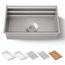 Prolific 29" Undermount Single-bowl Workstation Kitchen Sink (Stainless Steel), K-23651-NA