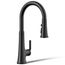 Tone Pull-down Kitchen Faucet w/ 3-Function Sprayhead (Matte Black), K-23764-BL