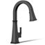 Riff Pull-down Kitchen Faucet w/ 3-Function Sprayhead (Matte Black), K-23830-BL
