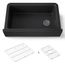 Cairn 34" Undermount Single-bowl Farmhouse Kitchen Sink (Matte Black), K-25786-CM1