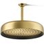 Statement Round 12" 1-Function Rainhead, 1.75 GPM (Vibrant Brushed Moderne Brass), K-26291-G-2MB