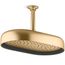 Statement Oblong 14" 1-Function Rainhead, 2.5 GPM (Vibrant Brushed Moderne Brass), K-26294-2MB
