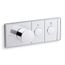 Anthem Two-outlet Recessed Mechanical Thermostatic Valve Control (Polished Chrome), K-26346-9-CP