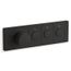 Anthem Three-outlet Recessed Mechanical Thermostatic Valve Control (Matte Black), K-26347-9-BL