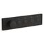 Anthem Four-outlet Recessed Mechanical Thermostatic Valve Control (Matte Black), K-26348-9-BL