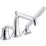 Tone Deck Mounted Bath Faucet w/ Handshower (Polished Chrome), K-26441-4-CP