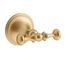Decorative Double Robe Hook (Vibrant Brushed Moderne Brass), K-26525-2MB