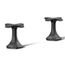 Occasion Cross Bathroom Sink Faucet Handles (Matte Black), K-27010-3-BL