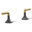 Occasion Lever Bathroom Sink Faucet Handles (Matte Black w/ Brushed Moderne Brass), K-27010-4-BMB