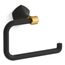 Occasion Towel Ring (Matte Black w/ Brushed Moderne Brass), K-27063-BMB