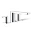 Parallel Deck Mounted Bath Faucet (Polished Chrome), K-27121-4-CP
