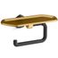Occasion Toilet Paper Holder w/ Tray (Matte Black w/ Brushed Moderne Brass), K-27128-BMB