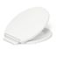 Glissade Readylatch Quiet-close Round-front Toilet Seat (White), K-27332-0
