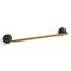 Tone 18" Towel Bar (Matte Black w/ Brushed Moderne Brass), K-27425-BMB