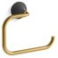 Tone Towel Ring (Matte Black w/ Brushed Moderne Brass), K-27428-BMB