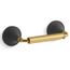 Tone Pivoting Toilet Paper Holder (Matte Black w/ Brushed Moderne Brass), K-27429-BMB
