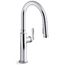 Edalyn by Studio McGee Pull-down Kitchen Faucet w/ 3-Function Sprayhead (Polished Chrome), K-28358-CP