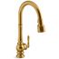 Artifacts Touchless Pull-down Kitchen Faucet w/ Kohler Konnect And 3-Function Sprayhead (Vibrant Brushed Moderne Brass), K-29709-WB-2MB