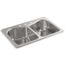 Staccato 33" Top Mount Double-bowl Kitchen Sink (Stainless Steel), K-3369-4-NA