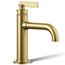 Castia Single-handle Bathroom Sink Faucet, 1.2 GPM (Vibrant Brushed Moderne Brass), K-35907-4-2MB