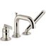 Castia Deck Mounted Bath Faucet w/ Handshower (Vibrant Polished Nickel), K-35913-4-SN