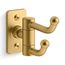 Castia Double Robe Hook (Vibrant Brushed Moderne Brass), K-35927-2MB