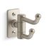 Castia Double Robe Hook (Vibrant Brushed Nickel), K-35927-BN