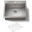 Vault 25" Top-/undermount Single-bowl Kitchen Sink (Stainless Steel), K-3822-1-NA