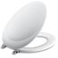Revival Elongated Toilet Seat w/ Polished Chrome Hinges (White), K-4615-CP-0