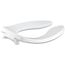 Lustra Elongated Toilet Seat w/ Check Hinge (White), K-4666-C-0