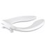 Lustra Commercial Elongated Toilet Seat w/ Antimicrobial Agent And Check Hinge (White), K-4666-CA-0