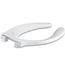 Stronghold Commercial Elongated Toilet Seat w/ Integrated Handle And Quiet-close Check Hinge (White), K-4731-GC-0