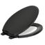 Glenbury Readylatch Quiet-close Elongated Toilet Seat (Black), K-4733-RL-7