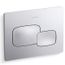 Cue Flush Actuator Plate For 2"x 4" In-wall Tank And Carrier System (Polished Chrome), K-5413-CP