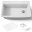 Riverby 33" Top Mount Single-bowl Workstation Kitchen Sink (White), K-5871-4A2-0